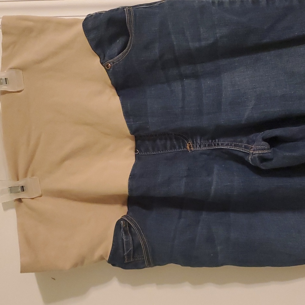 Three Seasons Maternity jeans. Large. EUC. - Picture 3 of 7